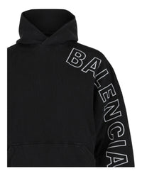 Balenciaga Unisex-Adult Logo Embroidered Oversized Hoodie