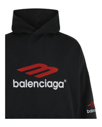 Balenciaga Balenciaga Mens 3B Sports Icon Oversized Hoodie
