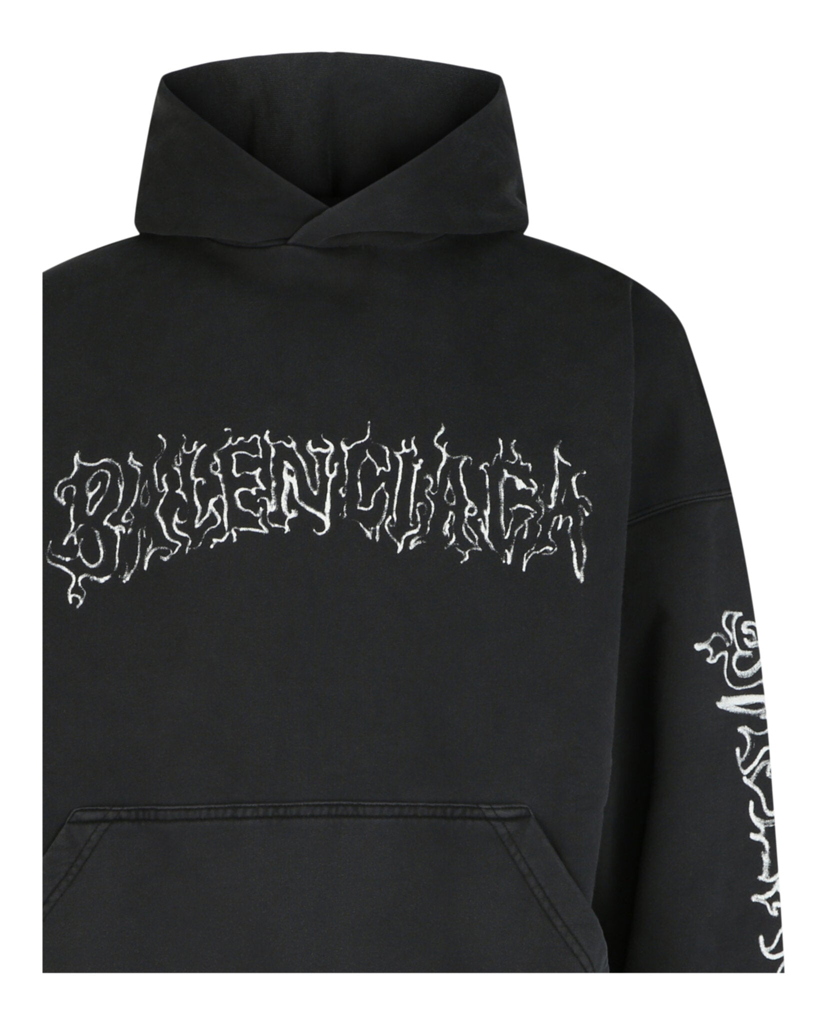 Balenciaga Balenciaga Mens DIY Metal Logo Hoodie