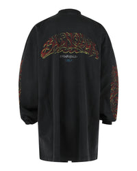 Balenciaga Mens Graphic Long Sleeve T-Shirt