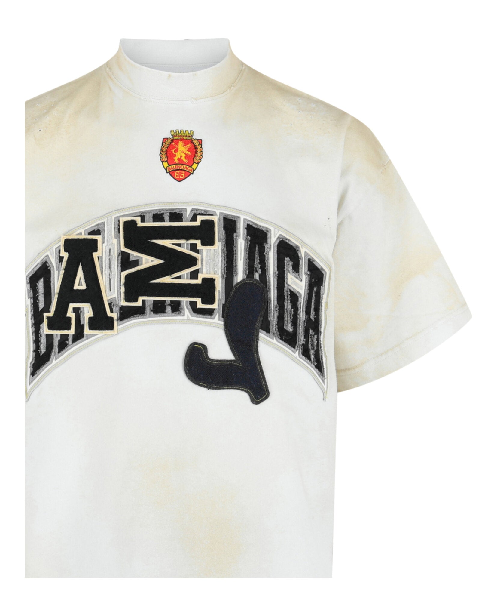 Balenciaga Mens Oversized Embroidered Skater T-Shirt