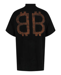 Balenciaga Balenciaga Mens Crypto Bleach Vintage Oversized T-Shirt