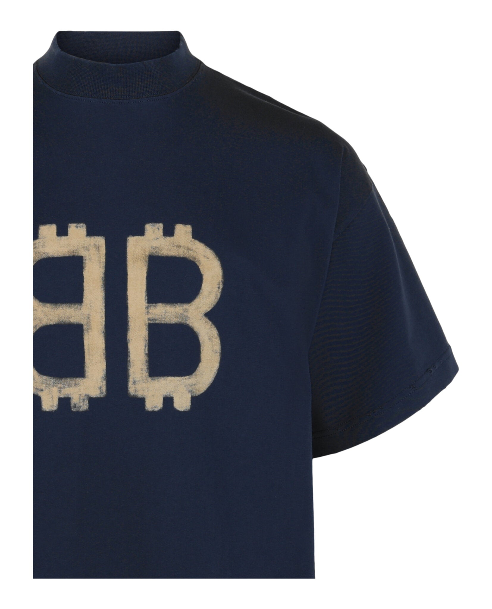 Balenciaga Balenciaga Unisex-Adult Crypto-Print Vintage Cotton T-Shirt