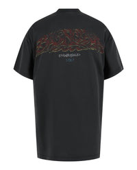 Balenciaga Balenciaga Mens Offshore Logo Print Oversized T-Shirt