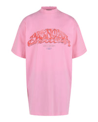 Balenciaga Balenciaga Mens Offshore Logo Print Oversized T-Shirt