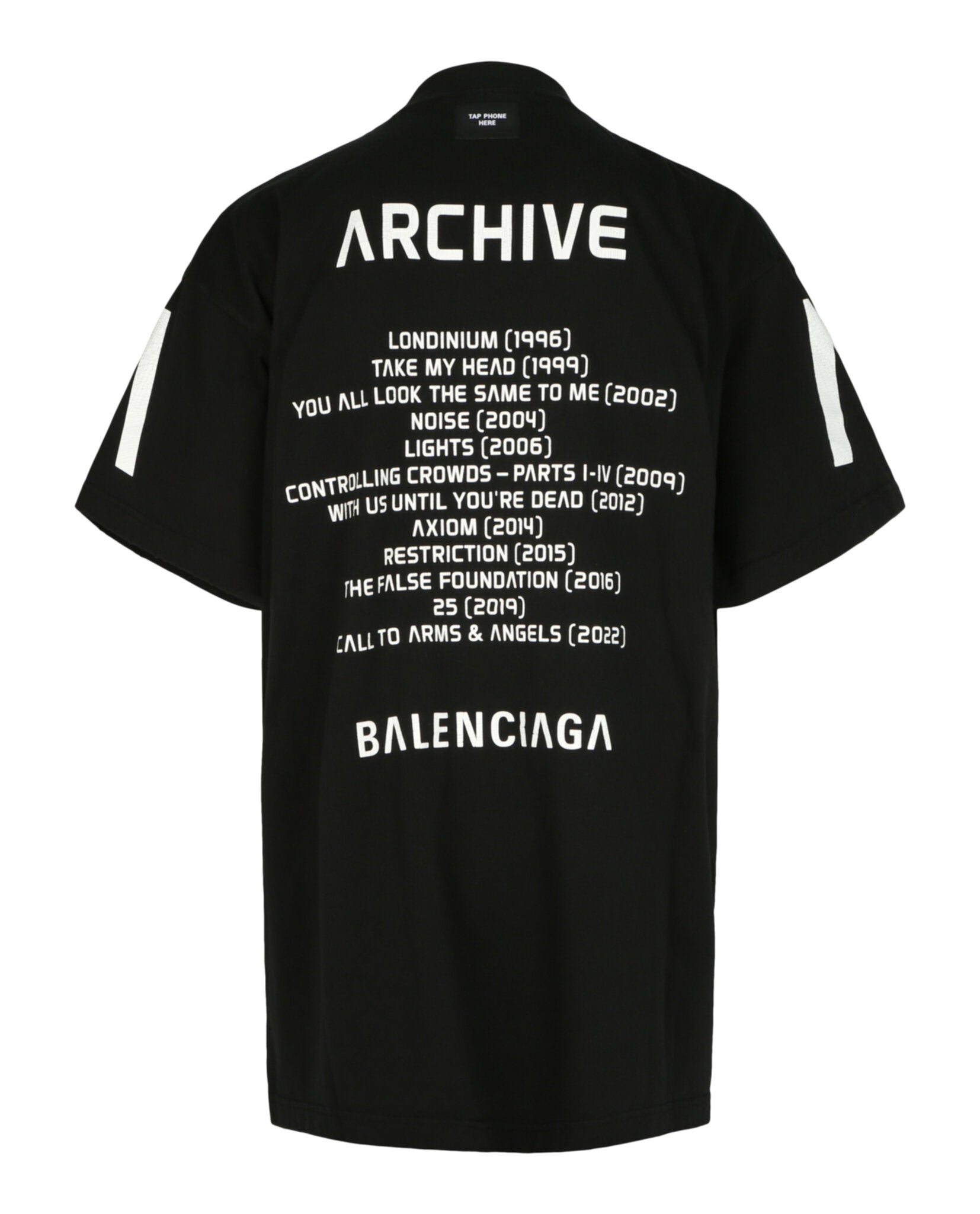 Balenciaga Balenciaga Mens Music Archive Series Connected Oversized T-Shirt