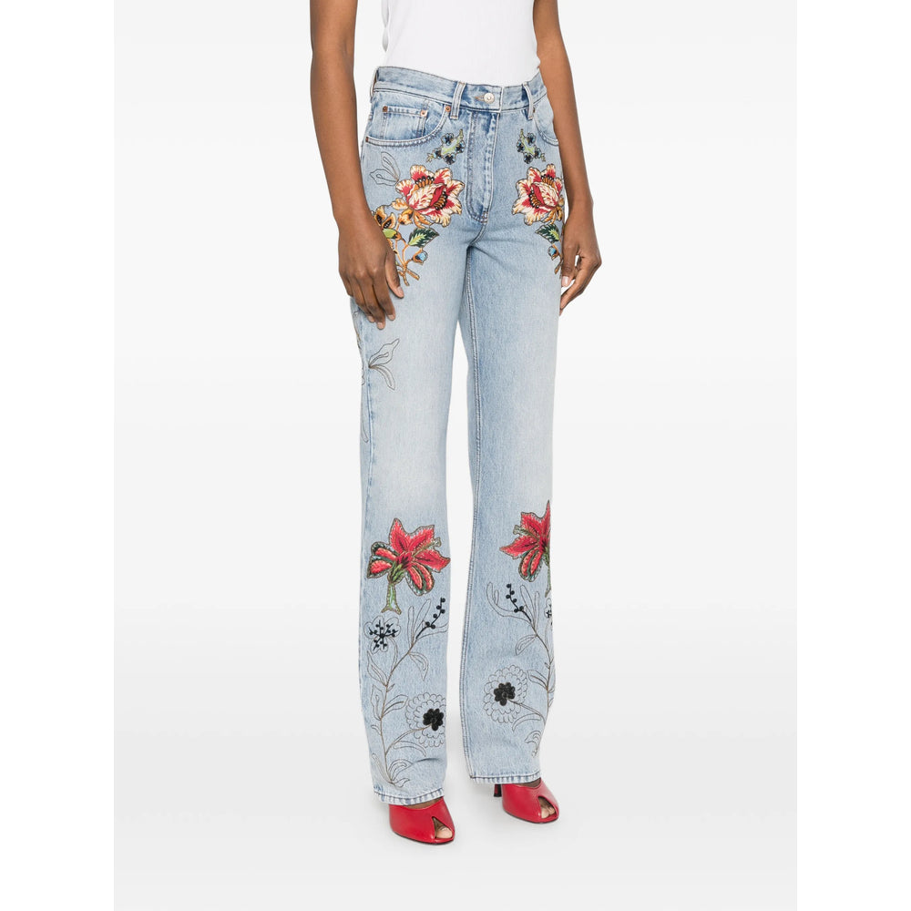Valentino Valentino Blue Denim - Straight-Leg Jeans Women