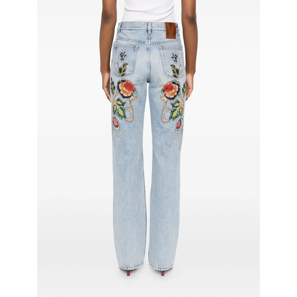 Valentino Valentino Blue Denim - Straight-Leg Jeans Women