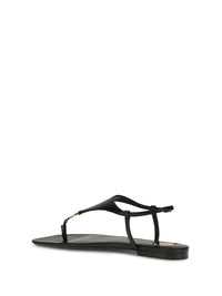 Saint Laurent Women Cassandre Leather Sandals
