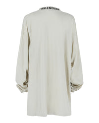Balenciaga Womens Long Sleeve Oversized Distressed T-shirt