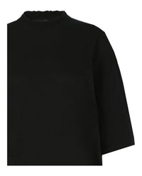Balenciaga Womens Crewneck Distressed T-Shirt