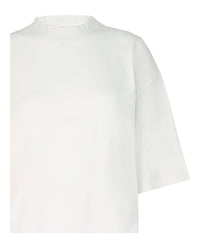 Balenciaga Womens Crewneck Distressed T-Shirt