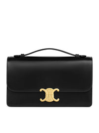 Celine Women Medium Triomphe Folio In Polished Calfskin