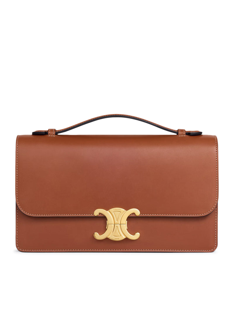 Celine Women Medium Triomphe Folio Bag In Calfskin