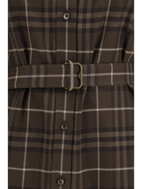BURBERRY Burberry Women Check Cotton Shirt Dress