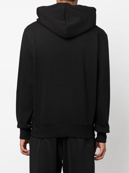 Versace Jeans Chic Black Hooded Men's Sweatshirt