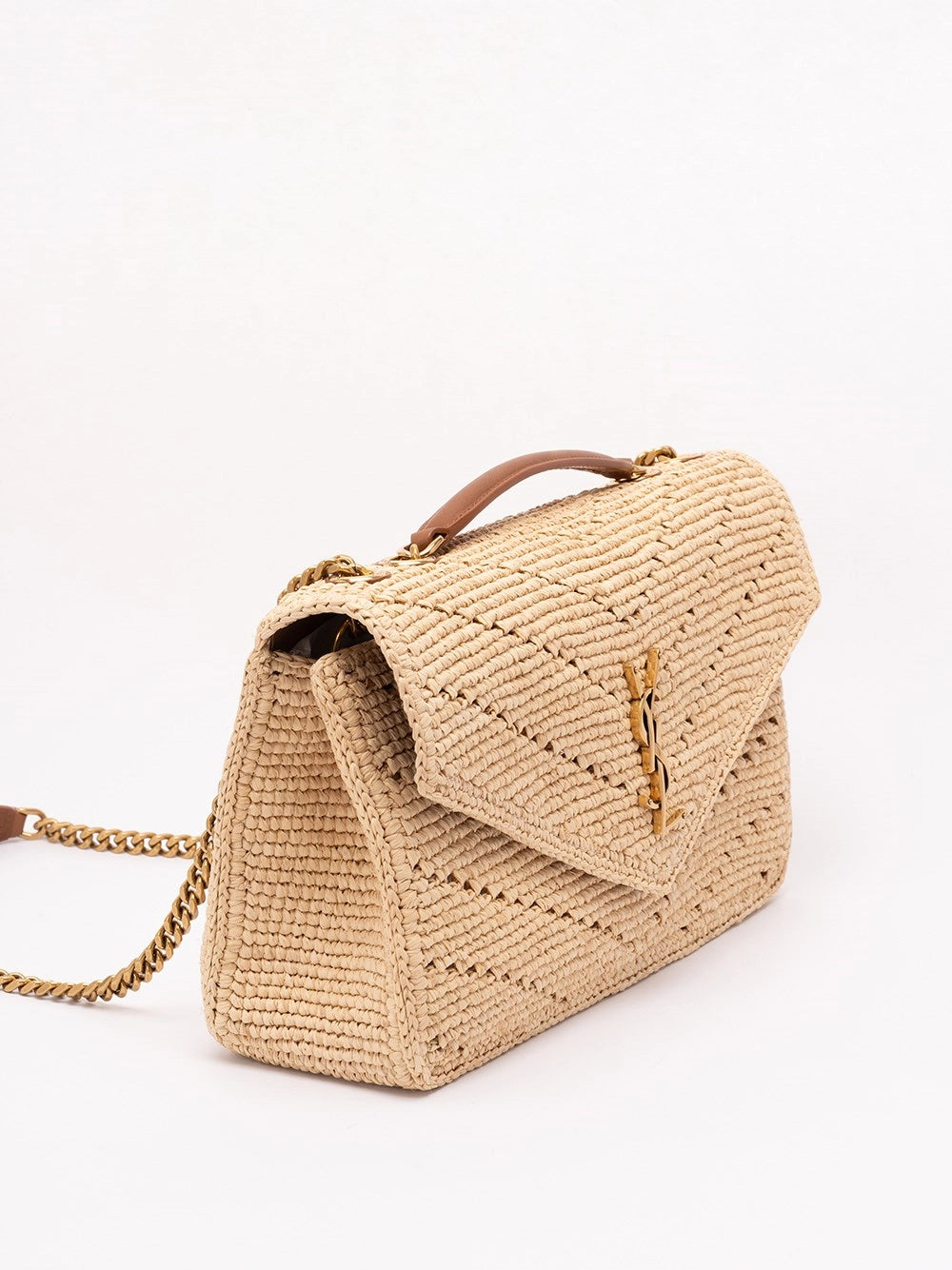 Saint laurent Saint Laurent Women `Loulou` Medium Raffia Bag
