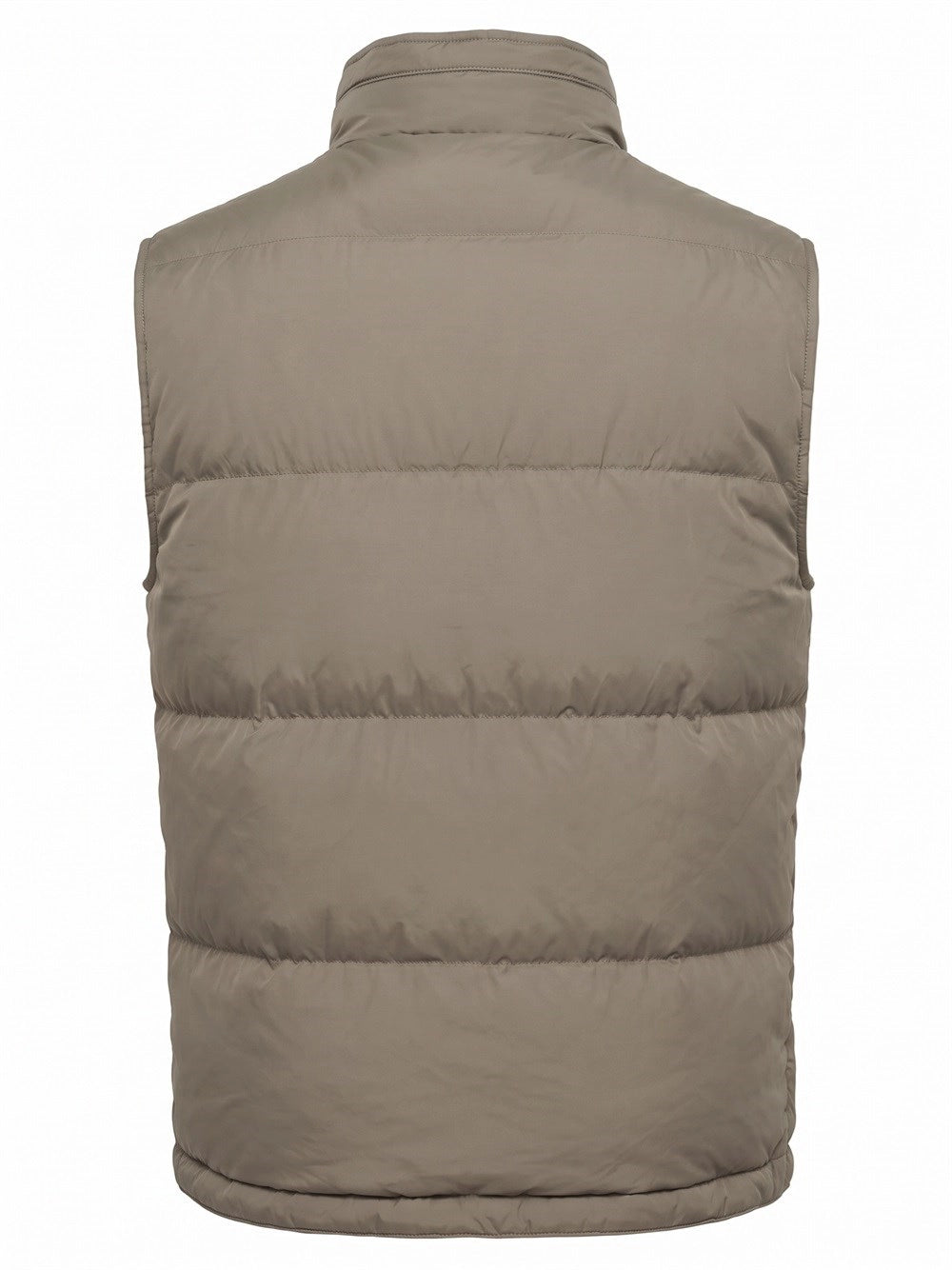 Brunello Cucinelli Men Lightweight Techno Down Vest With Packable Hood