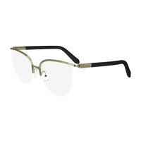 Salvatore Ferragamo Eyeglasses Cat Eye Semi Rim, Black Frame and Clear Demo Lenses Lens SF2227001
