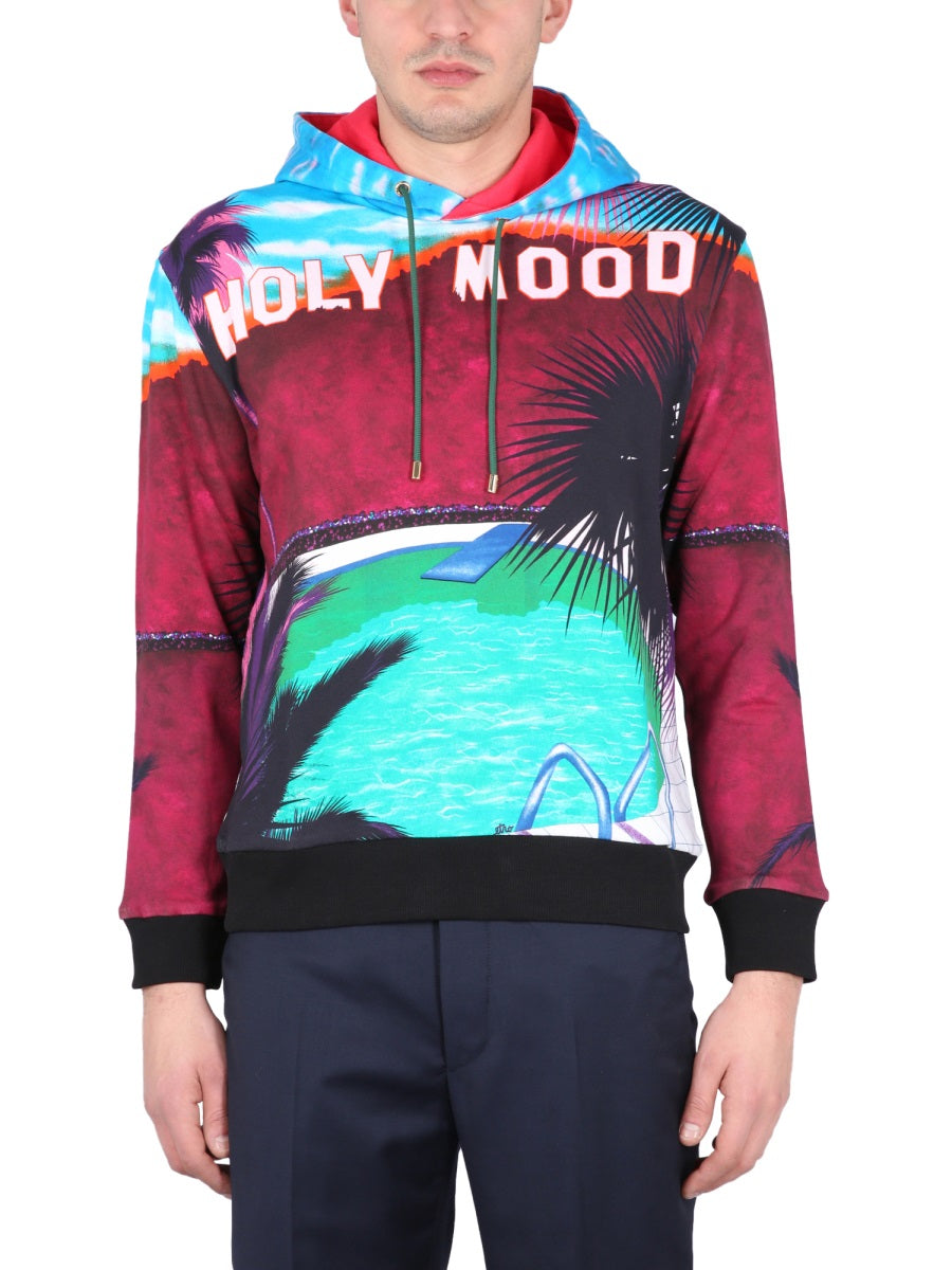 Etro Men California Print Sweatshirt