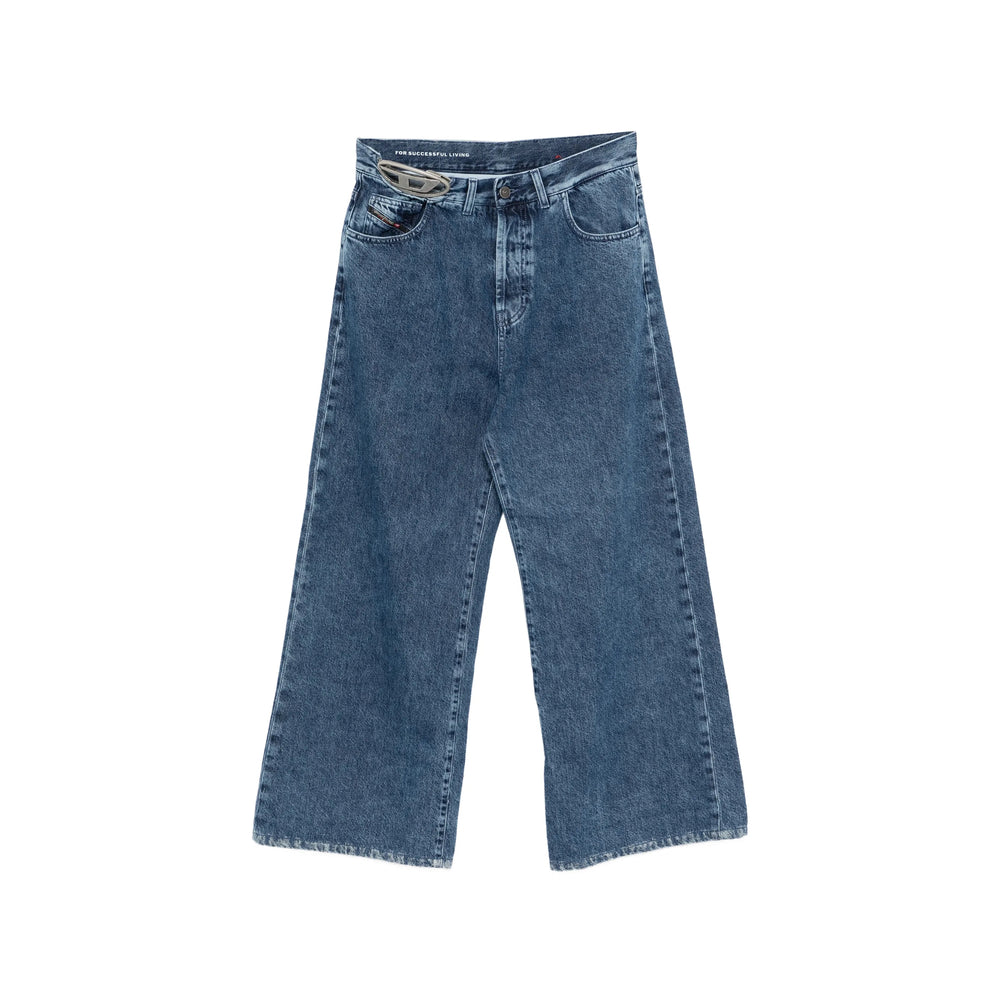 Diesel Diesel Blue Denim - Wide-Leg Jeans Women