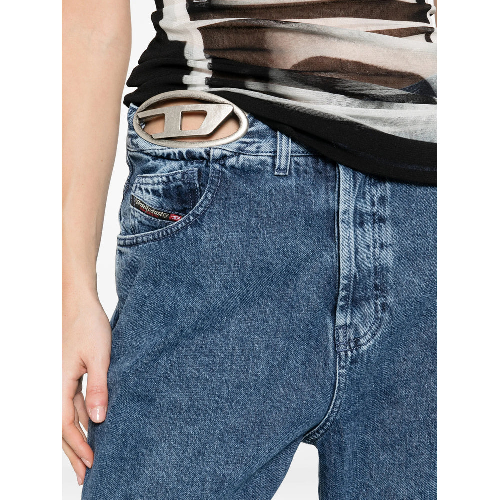 Diesel Diesel Blue Denim - Wide-Leg Jeans Women