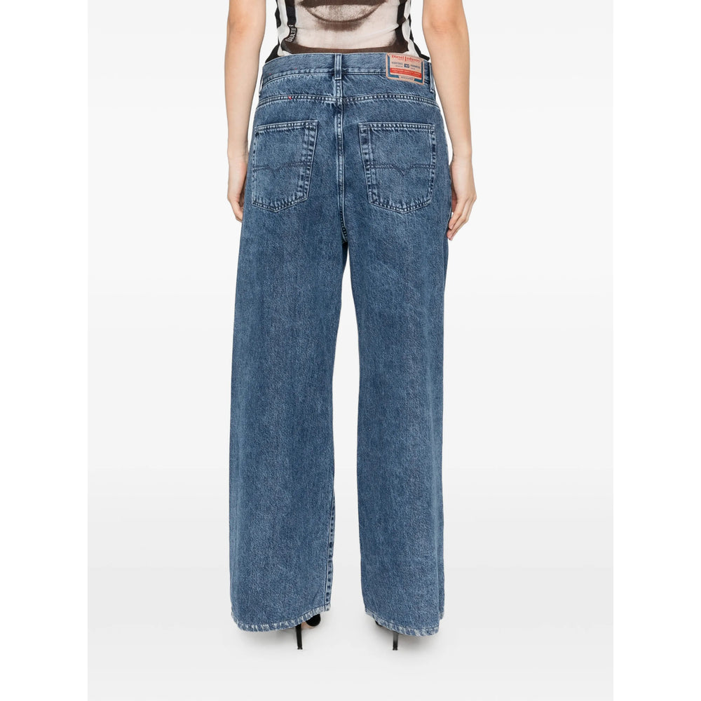 Diesel Diesel Blue Denim - Wide-Leg Jeans Women