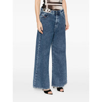 Diesel Diesel Blue Denim - Wide-Leg Jeans Women