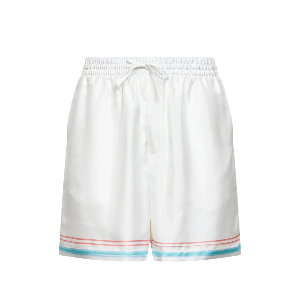 Casablanca White Shorts - Track & Running Shorts Men