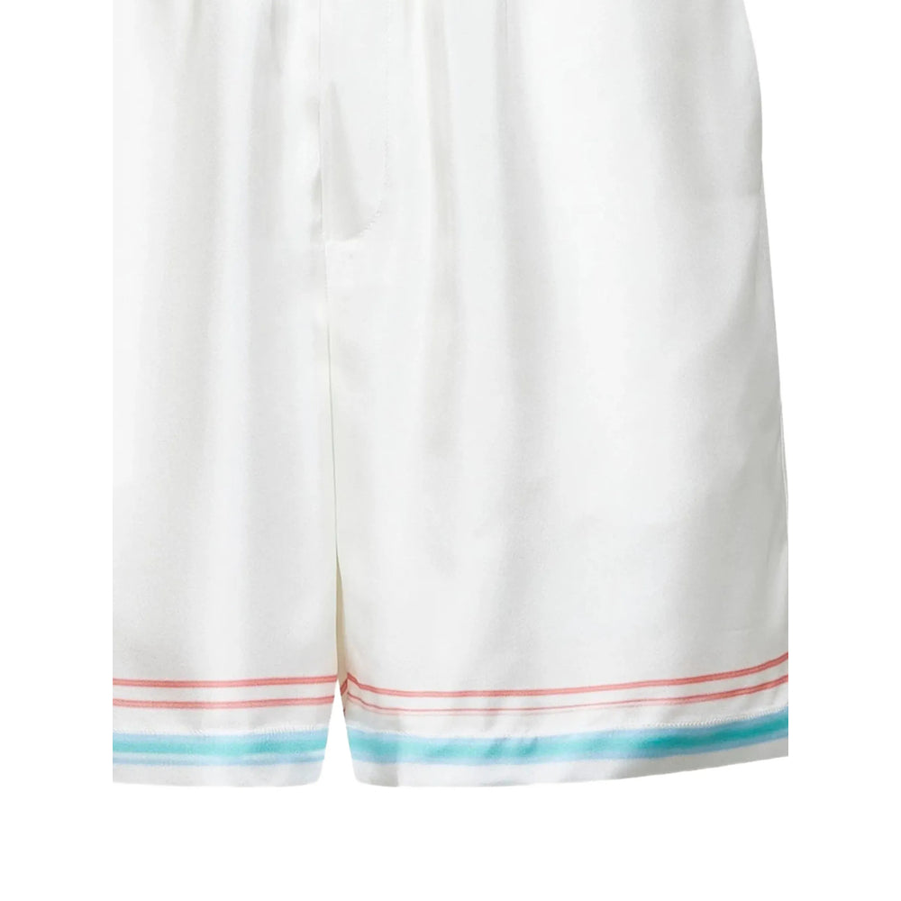 Casablanca White Shorts - Track & Running Shorts Men