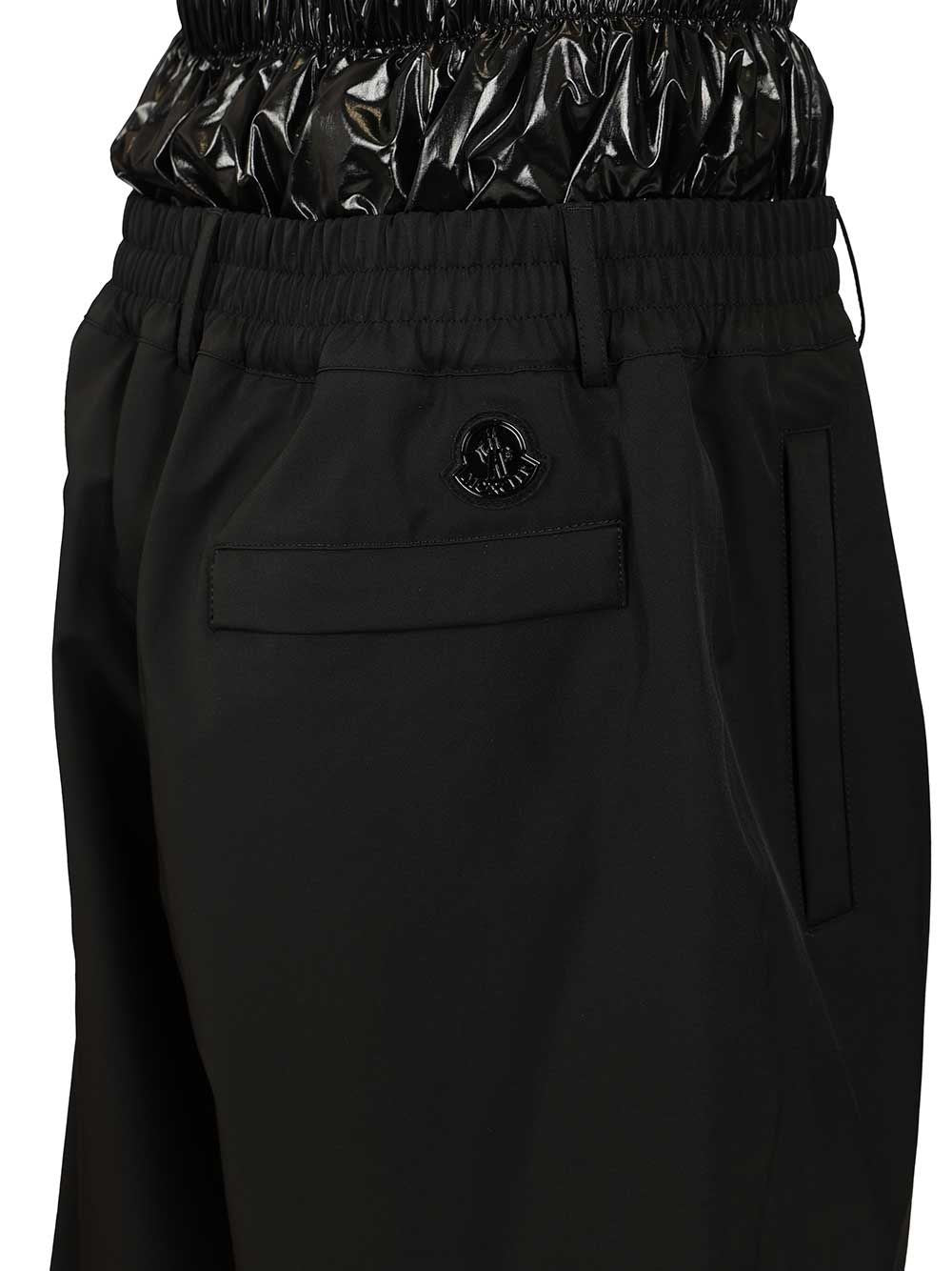 Moncler Genius Men Shorts With Moncler X A$Ap Rocky Logo Print