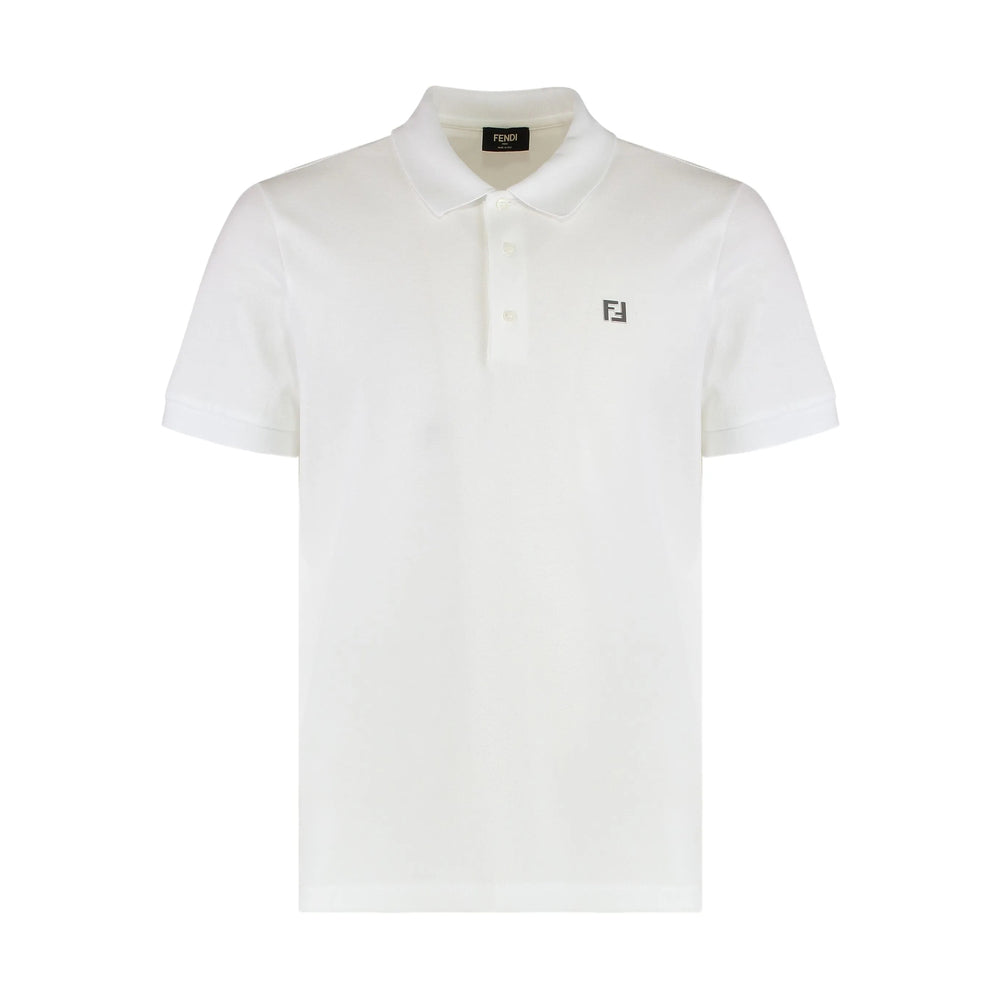 Fendi White Polo Shirts Men