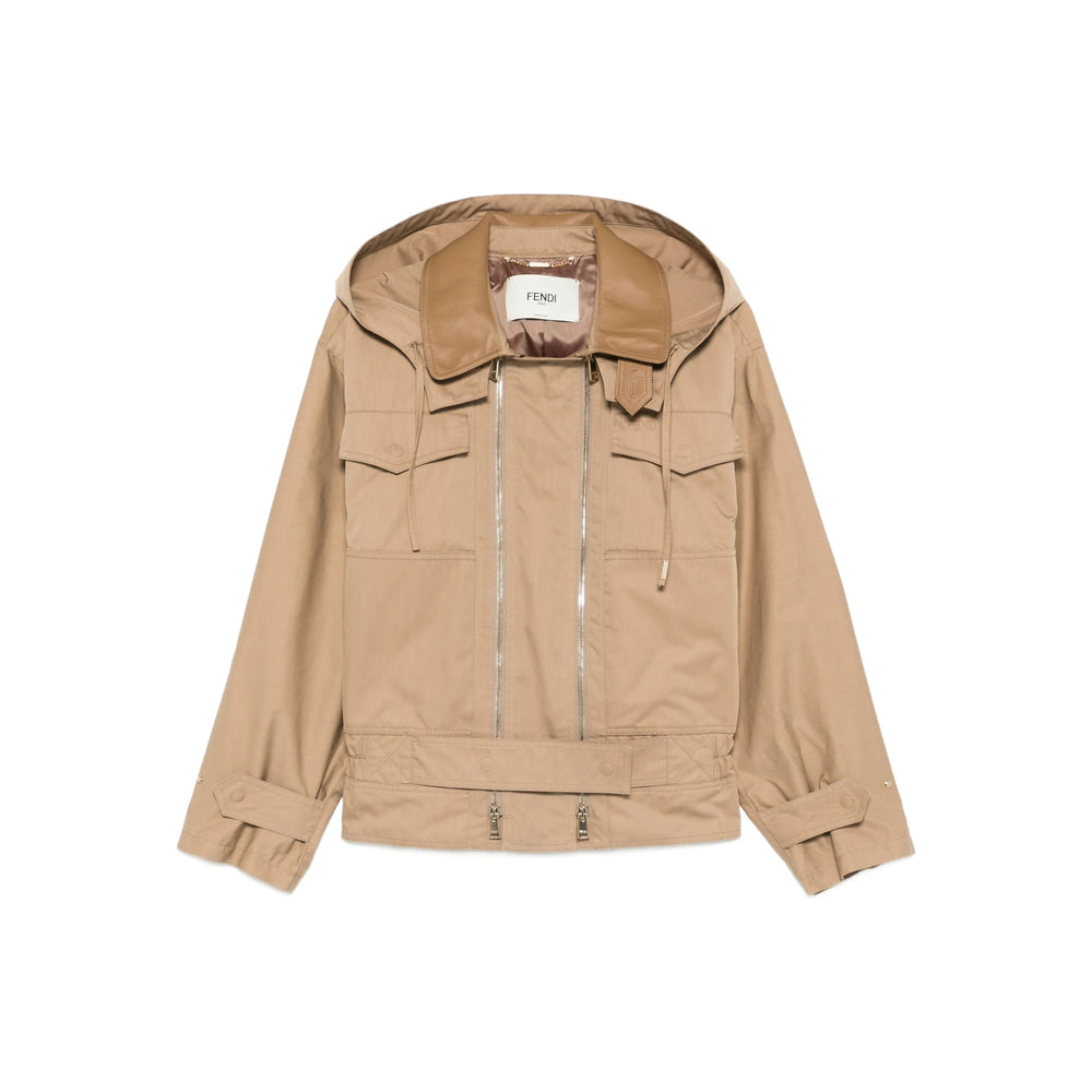 Fendi Neutrals Jackets - Bomber Jackets Women