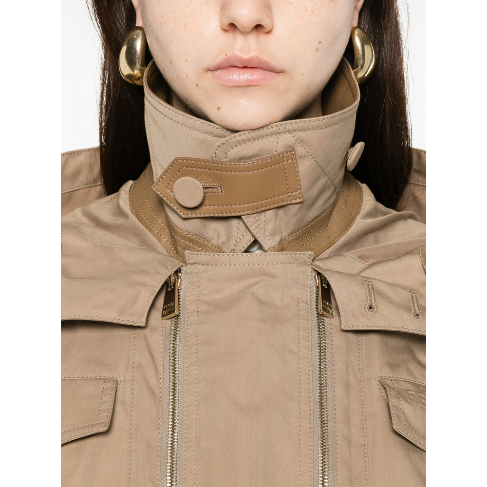Fendi Neutrals Jackets - Bomber Jackets Women