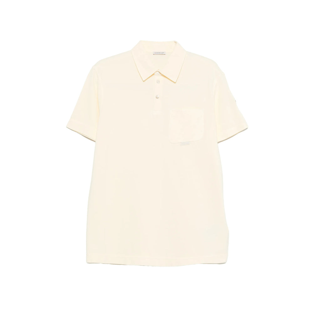 Moncler Yellow Polo Shirts Men
