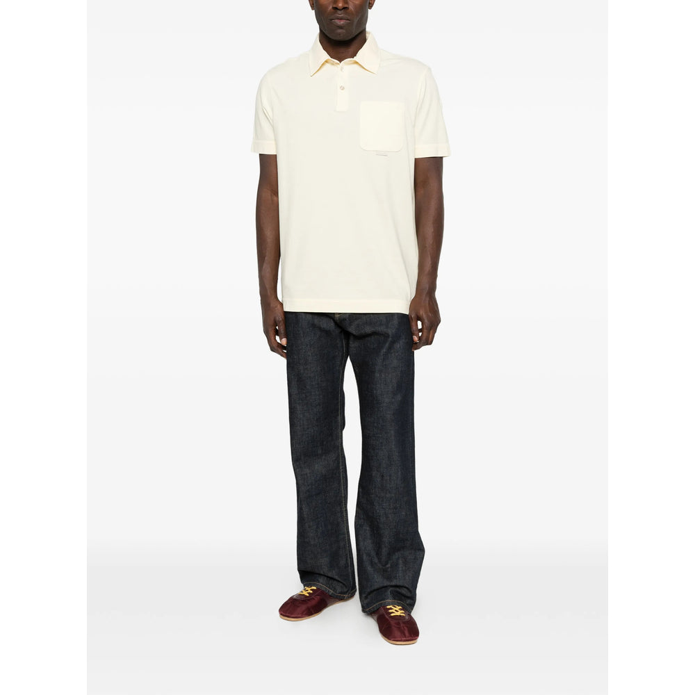 Moncler Yellow Polo Shirts Men