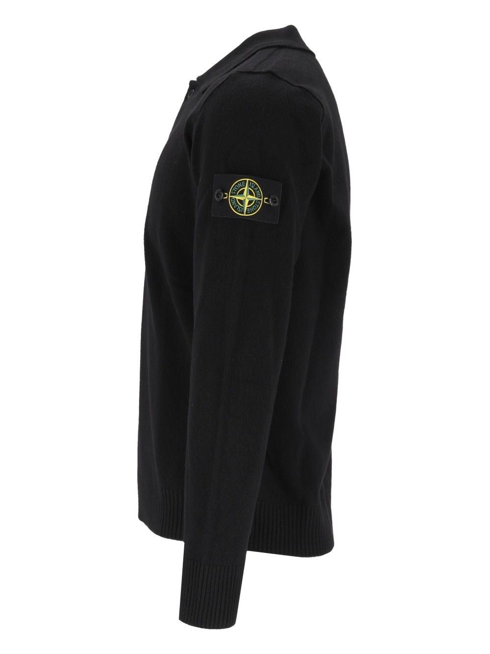 Stone Island Stone Island Men Rws Geelong Lightweight Wool Polo Sweater