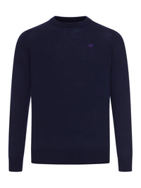 Celine Celine Men Fine Wool Sweater With Triomphe Embroidery