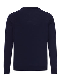 Celine Celine Men Fine Wool Sweater With Triomphe Embroidery