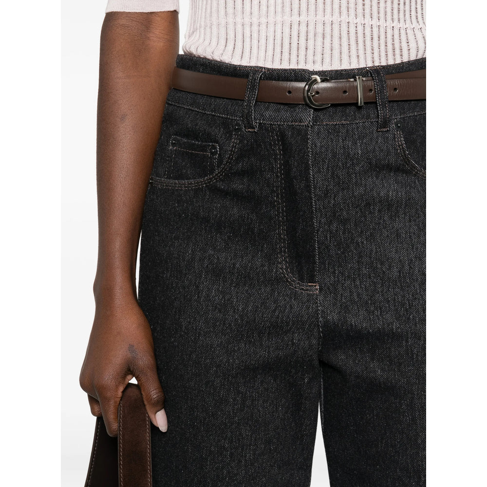 Max Mara Max Mara Blue Trousers - High-Waisted Trousers Women