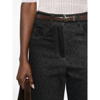 Max Mara Max Mara Blue Trousers - High-Waisted Trousers Women