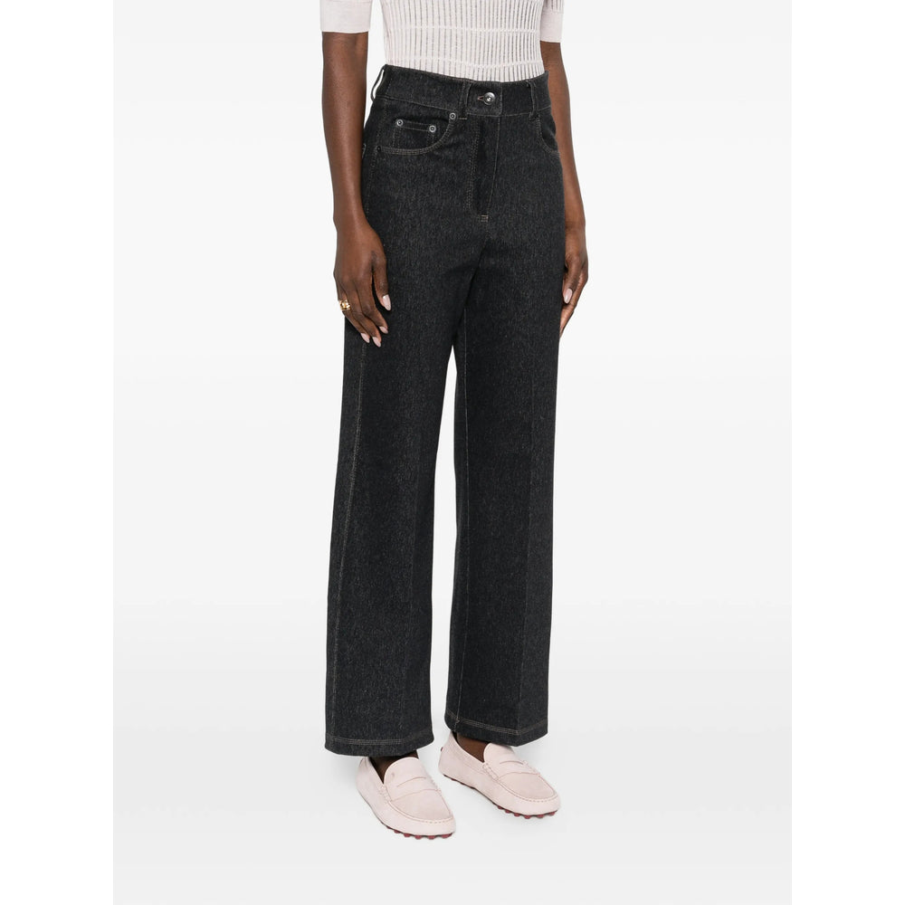 Max Mara Max Mara Blue Trousers - High-Waisted Trousers Women