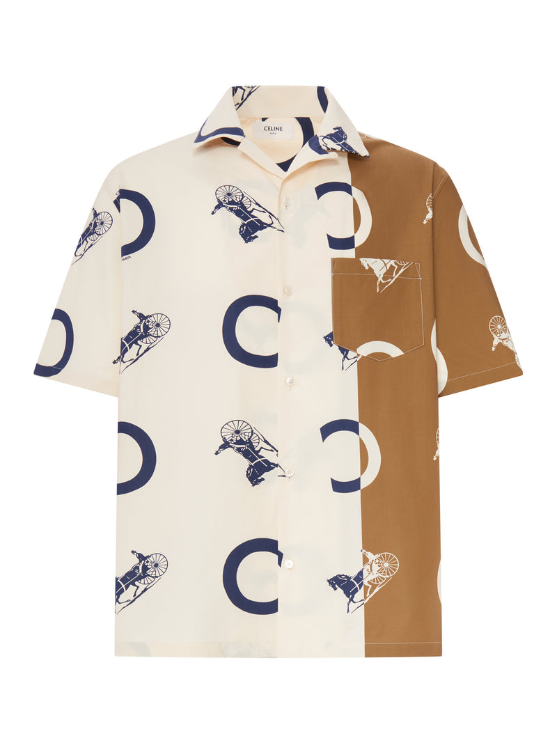 Celine Celine Men Printed Silk Bowling Shirt