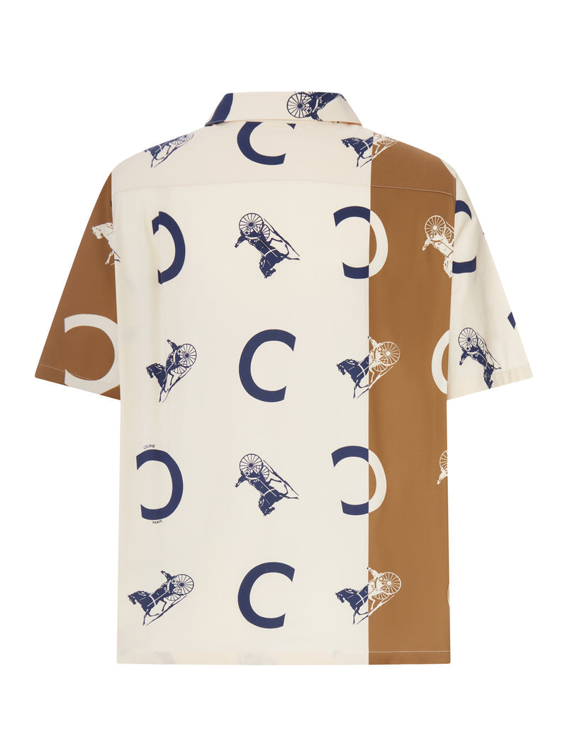 Celine Celine Men Printed Silk Bowling Shirt