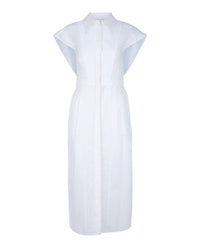 Alexander McQueen Womens Cotton Pencil Shirt Dress