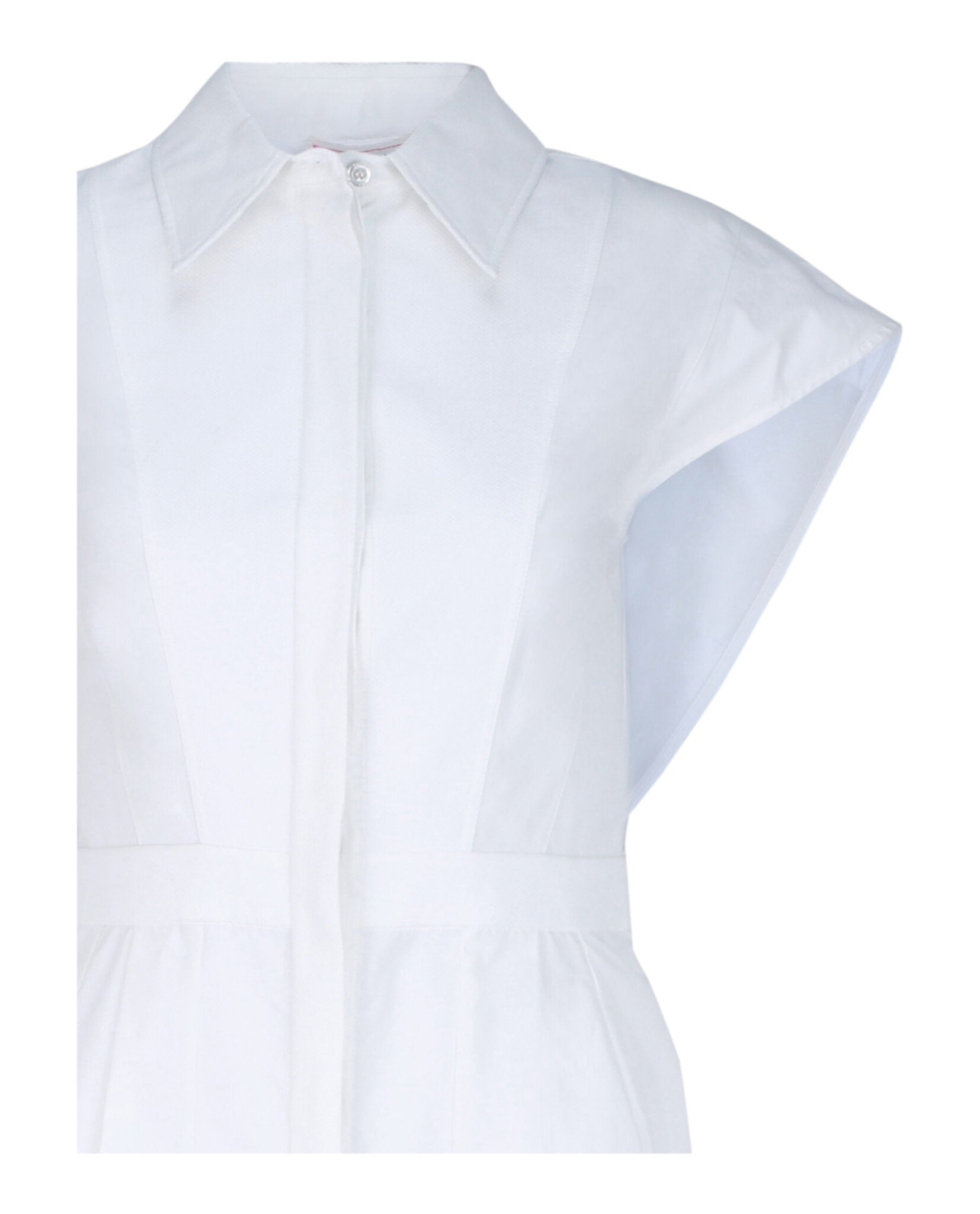 Alexander McQueen Womens Cotton Pencil Shirt Dress