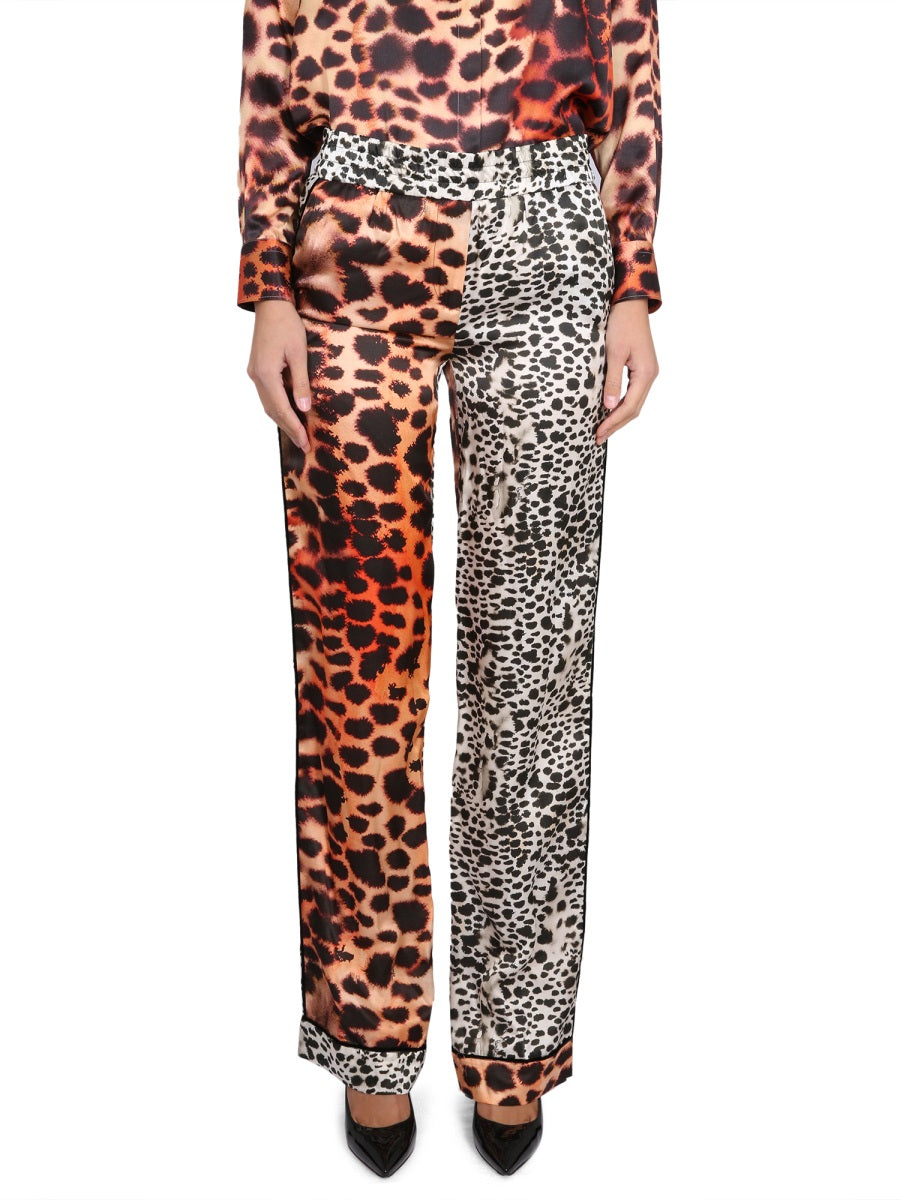Roberto Cavalli Women Moray Eel Print Pants
