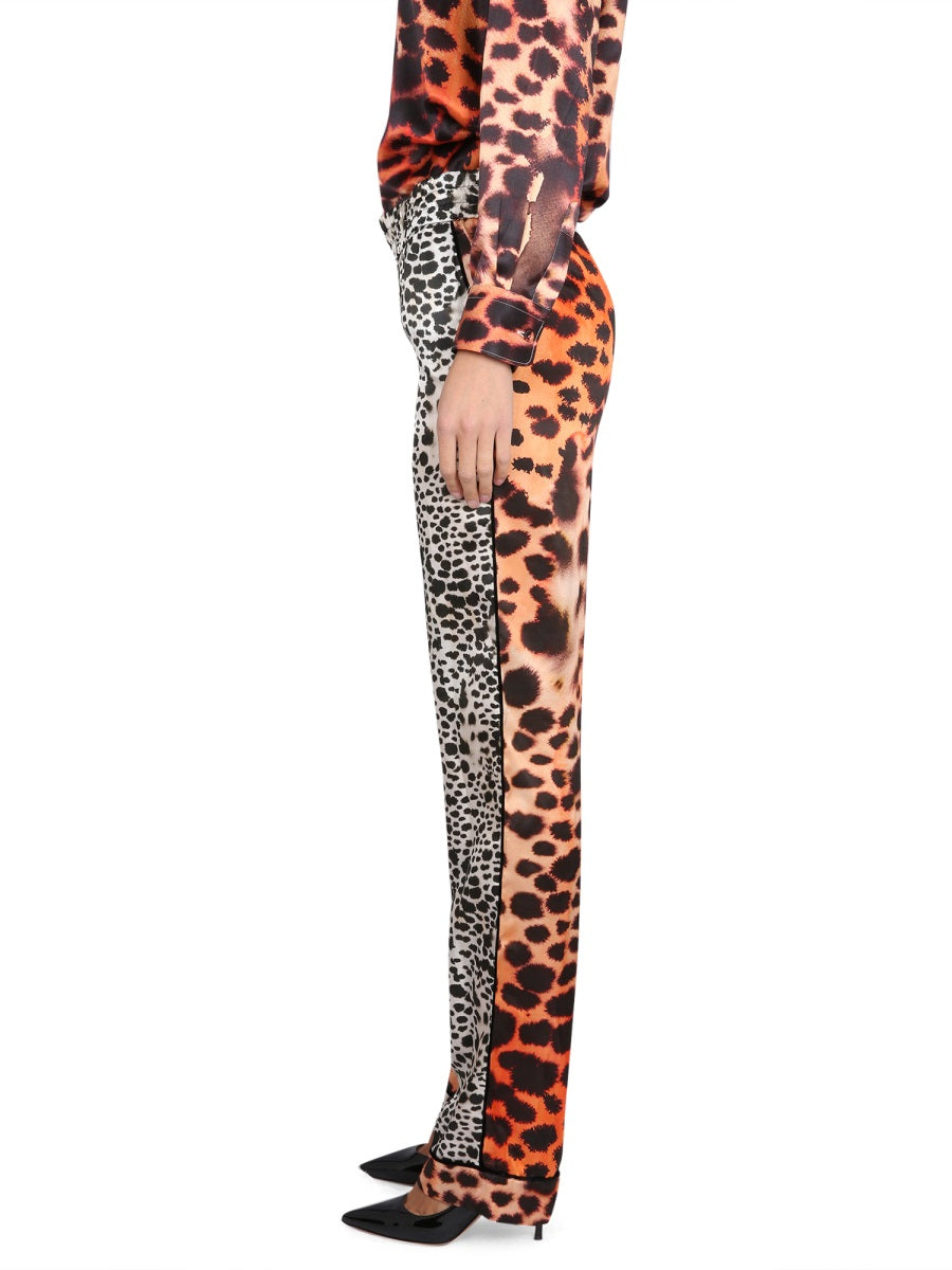 Roberto Cavalli Women Moray Eel Print Pants