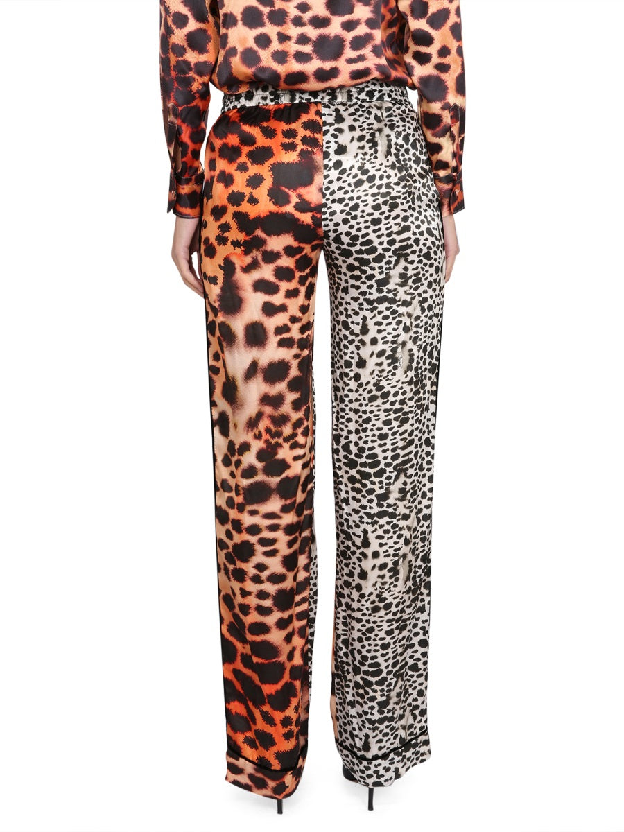 Roberto Cavalli Women Moray Eel Print Pants