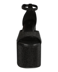 Balenciaga Womens Camden Platform Heels In Strass